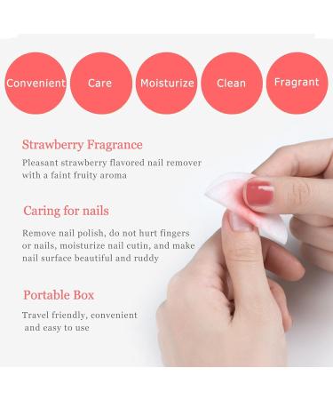 Natural Nail Remover Wipes - Lint Free Gel Polish Remover Pads for Nail Art - Easy to Use (Rose - Buy Online on GoSupps.com
