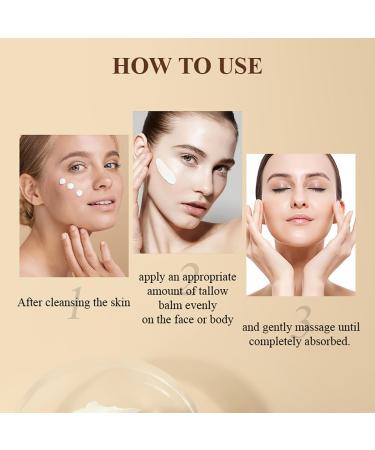 Tallow and Honey Balm - All-Natural Skin Care with Grass-Fed Beef Tallow & Raw Wild Honey - 2 oz Moisturizing Body Oil - Buy Online on GoSupps.com