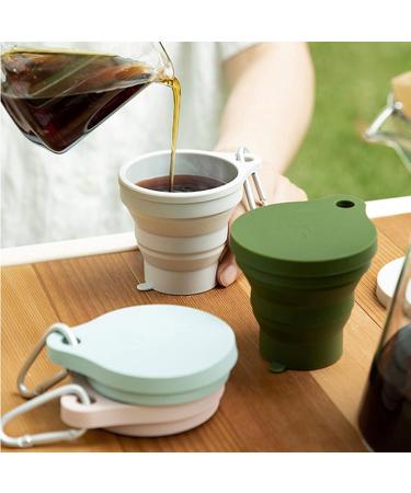Digjobk Pink Collapsible Toothbrush Mug | Retractable Silicone Travel Cup | Portable Mini Tea & Coffee Cup with Lid - Buy Online on GoSupps.com