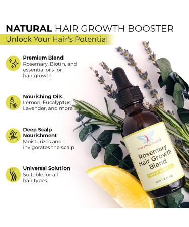 Rosemary Oil for Hair Growth - Nourishing Blend with Biotin & Natural Ingredients - Stimulate Healthy Scalp & Thicker Hair 2.02 Oz - Buy Online on GoSupps.com