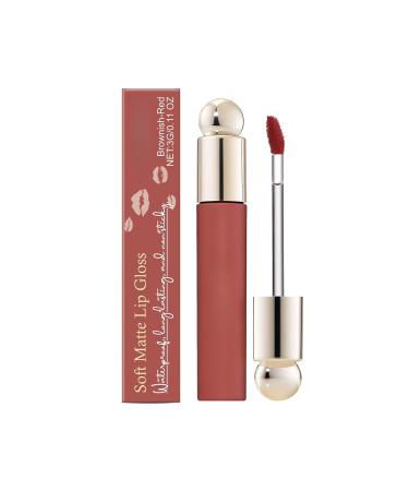 G n rique Matte Lip Gloss with a Soft Finish - Long-Lasting Hydration Lightweight Non-Sticky Texture - Precise Application Reddish-Brown Color - 3g