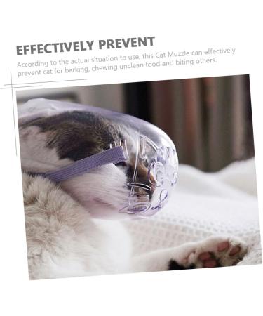 Mipcase 2pcs Cat Muzzle Dog Mouth Mask Basket Muzzle for Cats Clear Basket Muzzle Small Muzzle for Dogs Pp - Buy Online on GoSupps.com