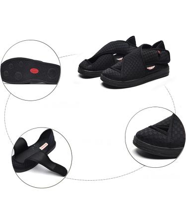 Yytcsjz Women's Wide Width Diabetic Walking Sneakers - Extra Wide Surgery Recovery Shoe for Edema - Non Slip Comfortable Shoes for Elderly - Black 24.5cm - Buy Online on GoSupps.com