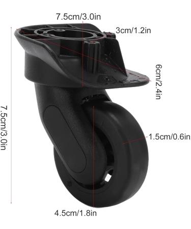 Buy SUNGOOYUE Luggage Suitcase Wheels - A84 PP PET Swivel Casters Replacement for Easy Suitcase Repair | International Shipping Available - Buy Online on GoSupps.com