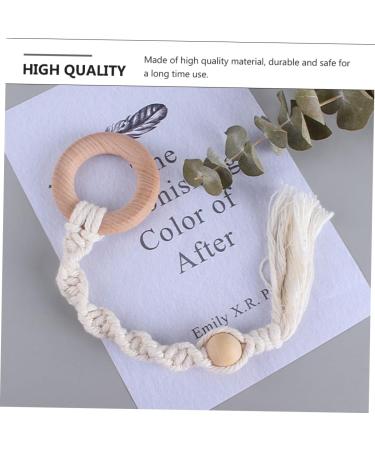 Toyandona 3 Pcs Handmade Dental Care Chew Toys for Kids - Natural Cotton Rope Molar Sticks for Healthy Teeth Hygiene - Buy Online on GoSupps.com