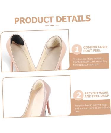 FOMIYES 12 Pairs Heel Pads - Convenient Heel Protectors & Inserts for Loose Shoes - Faux Leather Shoe Liner Stickers for Women - Portable Comfort Supplies - Buy Online on GoSupps.com