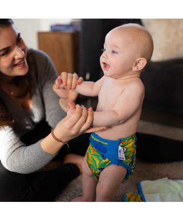 Close Pop-in Premium Bamboo Fabric Diaper | Birth to Potty | Safe Closure - Parrot Design | International Shipping - Buy Online on GoSupps.com
