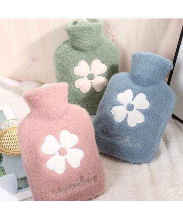2-in-1 Hot Water Bottle with Cover, 1000ML Green - Wearable Mini Water Bag for Hot and Cold Compress, Ideal Gift for Women - Buy Online on GoSupps.com