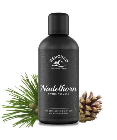BERGBAD sauna infusion ORGANIC MOUNTAIN PINE PURE 100ml NADELHORN - Natural sauna infusion with essential ORGANIC oils