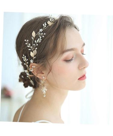FRCOLOR 1pc Headband Bride Hair Bride Headdress Bride Shiny Headdress Pearl Headdress Fashion Bride Headwear Fashion Headdress Wedding Accessory Wedding Shiny Headdress Alloy - Buy Online on GoSupps.com