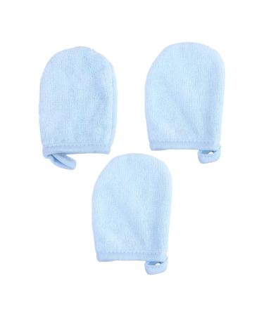 Beaupretty Blue Microfiber Cleaning Pads & Gloves - Reusable Facial Cloths for Makeup Removal & Skin Care - Buy Online on GoSupps.com