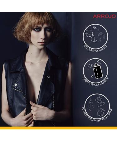 ARROJO Fierce Firm Hold Hairspray - 6 oz | Fine Mist for All Hair Types | Protects from Humidity, Adds Glossy Shine | Cruelty-Free - Buy Online on GoSupps.com