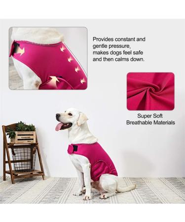 Beautyhe Dog Coat Anti-Stress Vest - Calming Recovery Suit for Dogs | Medical Pet Shirt in Rose-Red (Size 26) - Buy Online on GoSupps.com