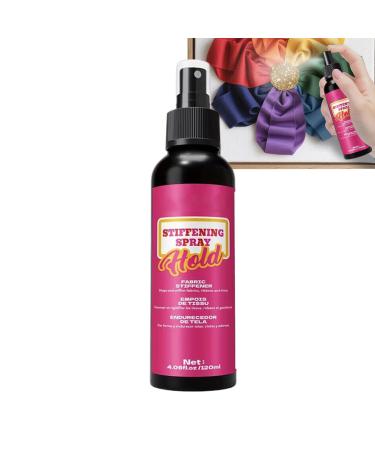 Xvilmaun Fabric Stiffening Spray - 120ml Quick-Drying Long-Lasting and Multifunctional | Fabric Hardener and Shaper - for Crochet Hat Projects Bags etc.