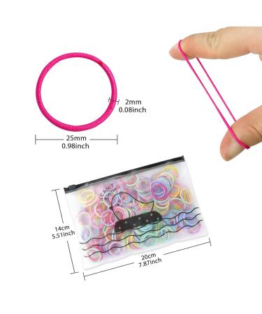 Qufiiry 320-Piece Colorful Hair Ties for Girls - 2mm Small Elastic Hair Bands & Ponytail Holders - Perfect Hair Accessories for Children - Buy Online on GoSupps.com