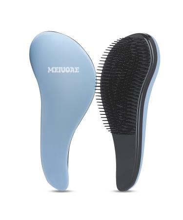 Hairbrush Detangler-Soft and Comfortable Detangling Brush  Curly Hair Brush for Scalp Massage  Detangler Brush for Natural  Curly  Straight  Wet or Dry Hair - Hairbrush for Men & Women(Blue)