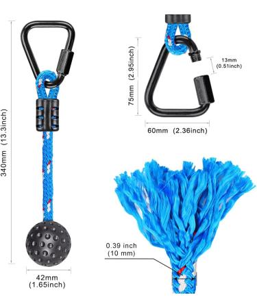 BeneLabel 2pc Ninja Obstacle Course for Kids - Hanging Obstacles with Safety Carabiners and Monkey Bars - Buy Online on GoSupps.com