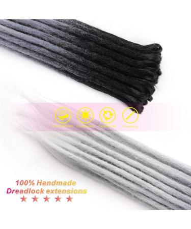 ELIGHTY 24 Inch Synthetic Dreadlock Extensions - Soft Faux Locs Crochet Braiding Hair for Women/Men (Pack of 20) - Buy Online on GoSupps.com