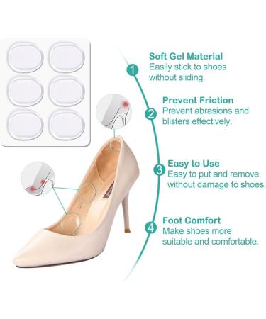 Heel Grips and Inserts Set for Women - High Heel Pads, Forefoot Cushion, Blister Prevention - Black - Buy Online on GoSupps.com