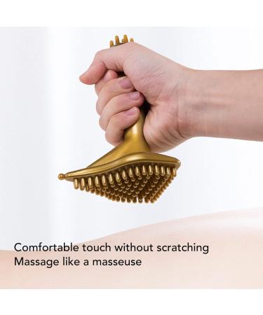 Meridian Massage Brush - Handheld Muscle Tension Relief Gua Sha Tool for Legs Back Hands & Feet | International Shipping - Buy Online on GoSupps.com