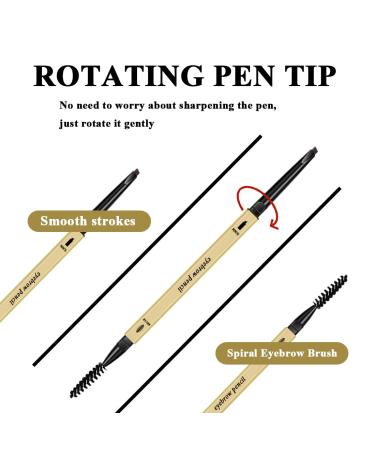 3-in-1 Dark Brown Eyebrow Pencil Set for Natural, Long-Lasting Brows - 0407067 - Buy Online on GoSupps.com