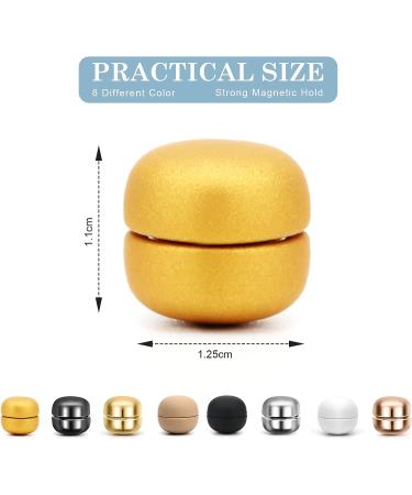 8-Piece Colorful Magnetic Hijab Pins - Rustic Style | Coldairsoap Pinless Round Magnets for Women - Buy Online on GoSupps.com