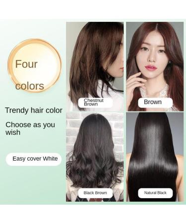 2024 natural plant hair dye natural plant hair dye 30ml 10 packs/box new plant bubble hair dye natural shampoo (1 Coffee color) Coffee Color 1 - Buy Online on GoSupps.com