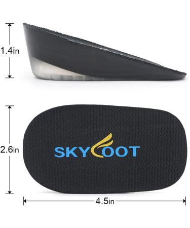 Skyfoot Height Increase Insole Gel Lift Inserts for Men and Women - Large (1.4) Black - Buy Online on GoSupps.com