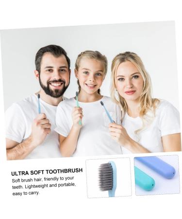 Shop Minkissy 6-Part Toothbrush Set - Sensitive & Extra Soft Manual Toothbrushes Travel Case Toothpaste Gift for Optimal Oral Care - Buy Online on GoSupps.com