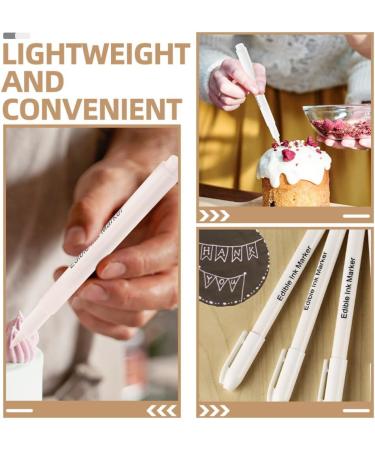 Alipis 4pcs Edible Markers Food Coloring Pens Fine Tip Food Grade Pens Edible Marker for Cookies Decorating Fondant Cakes Frosting Easter Eggs - Buy Online on GoSupps.com