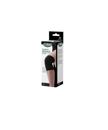 Buy Curad CURORT496H Elastic Bandage with Hook & Loop Closure - Black 6 x 1.75 Yards | International Shipping Available - Buy Online on GoSupps.com