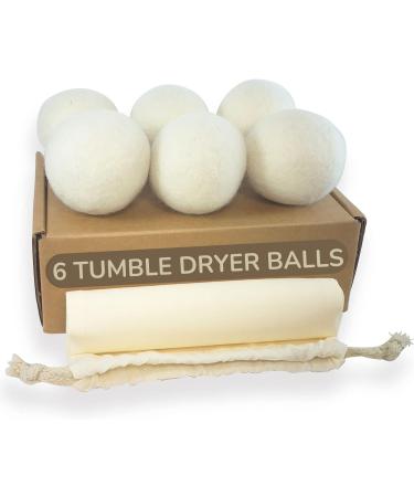 Tumble Dryer Balls - Save on Fabric Conditioner with Our Dryer Balls - Wool Dryer Balls Handmade with New Zealand Wool (Pack of 6 Balls) - Buy Online on GoSupps.com