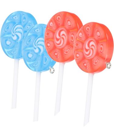 12 Pcs Lollipop Keychain Key Fob Lollipops DIY Pendant Charms DIY Lollipop Charms Self Made Bracelet 6X3CMx2pcs Assorted Colorx2pcs - Buy Online on GoSupps.com