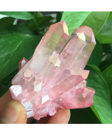 Natural Crystal Rough Natural Crystal Clusters with Pink Plated Titanium Coating heal 90-100g Stone Mineral Specimen - Buy Online on GoSupps.com