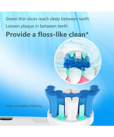 Deep Clean Replacement Toothbrush Heads for Braun Electric Toothbrushes - Compatible with Oral B Pro 100-7000 (4 Count) - Buy Online on GoSupps.com
