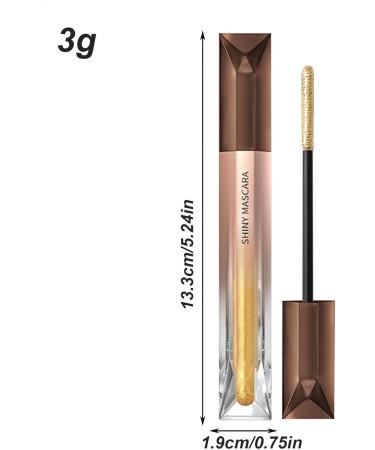  Bavokon Glitter Mascara Glitter Mascara for Eyelashes Volumizing Lengthening Formula - Cosmetics for Eyelashes Waterproof Makeup Mascara Lift Curling Makeup for Eyelash - Buy Online on GoSupps.com