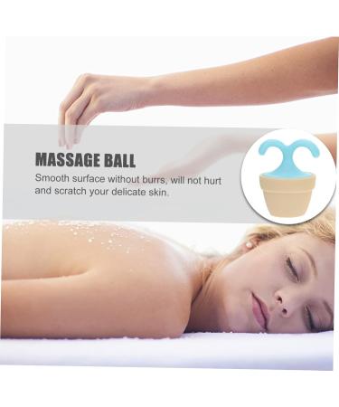 Plafope Rollerball Massage Device - 2 STK Foot & Leg Roller for Plantar Fasciitis Relief - Stainless Steel Meridian Brush - Glass Ball Hand Massage Tool - 6.5x5cm Blue - Buy Online on GoSupps.com