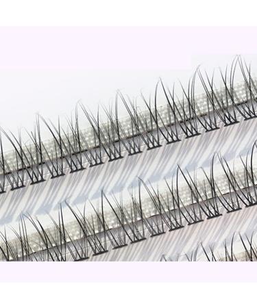 Fishtail Design Individual False Eyelashes - Long Soft Black 0.07 C Curl 8mm Premade Spikes for Elegant Beauty | International Shipping - Buy Online on GoSupps.com