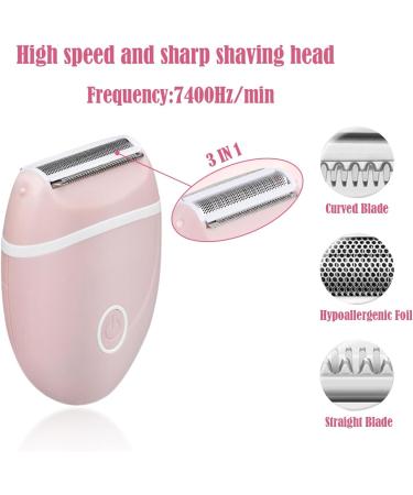 BeautiSilk Electric Hair Shaver for Women - Compact Cordless Wet & Dry Razor | Smooth Body & Dual Trimmers | Travel-Friendly Bikini Line Grooming (Pink - Buy Online on GoSupps.com