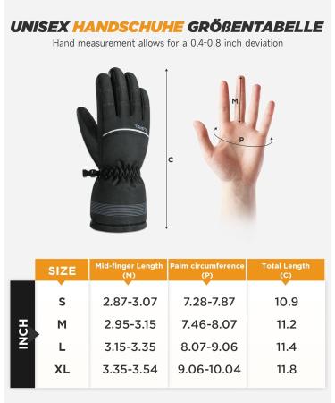 Shop Tanstc Waterproof Touchscreen Gloves for Men & Women | Winter Ski & Cycling Slipproof Gloves | Thick Thermo 3M Thinsulate Deals - Buy Online on GoSupps.com