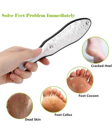 BEZOX Professional Double-Sided Foot File for Dead Skin and Callus Removal - Stainless Steel Pedicure Tool for Soft & Smooth Feet - Buy Online on GoSupps.com