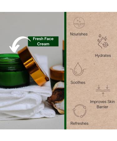 Unscented All-Natural Hydrating Face Cream | Organic Vegan Moisturizer for Sensitive Skin | Deep Hydration for Dry Skin - Buy Online on GoSupps.com