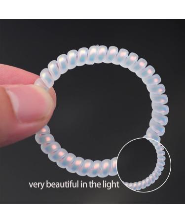 Buy Tangger 15pcs Spiral Hair Ties - Elastic Telephone Cable Ponytail Holders for Women - Buy Online on GoSupps.com
