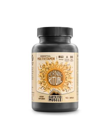 Earth Fed Muscle Morning Ritual Multivitamin for Women Supports General Health & Wellness - Multivitamin with Iron for Immune & Heart Support Daily Vitamin for Women - 30 Day Supply 60 Capsules