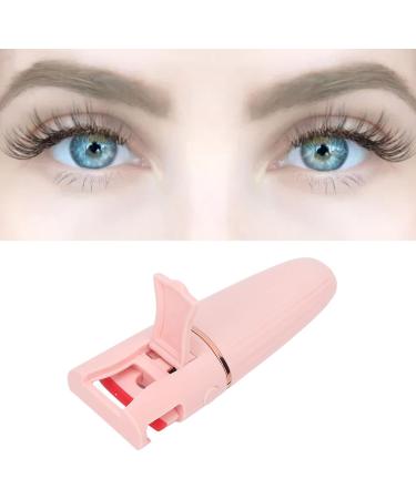 Qukaim Electric Eyelash Curler Heated Electric Eyelash Curler Heated Rechargeable Mini Eyelash Curler Temperature Sensitive Silicone Fast Heating USB Charging Lasting Curler Pink - Buy Online on GoSupps.com