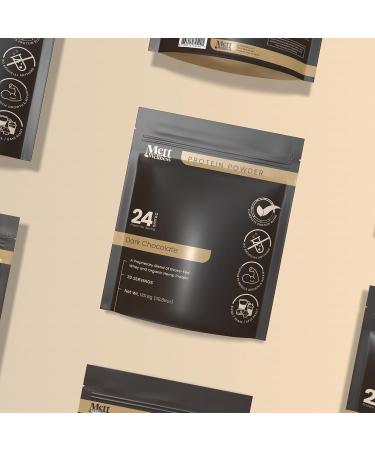 Mett Wellness Dark Chocolate Grass-Fed Whey + Hemp Heart Protein Powder with Bovine Collagen | 24g Protein per Serving | Supports Digestion & Daily Wellness | 2.4 lbs (30 Servings) - Buy Online on GoSupps.com