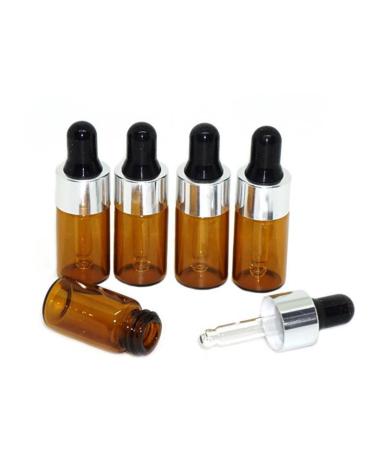 12pcs 3ml Mini Glass Drip Bottles | Brown Essential Oil & Perfume Bottles with Pipette - Portable Aromatherapy Holders - Buy Online on GoSupps.com