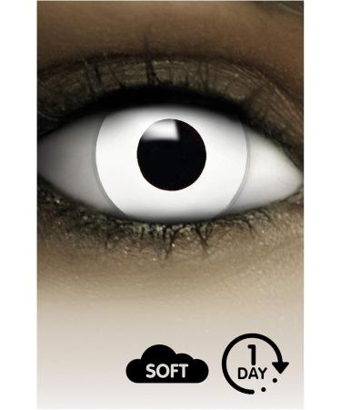 Buy FXCONTACTS Colored Halloween Contact Lenses - White Zombie 2 Pieces (1 Pair) No Prescription Needed - International Shipping - Buy Online on GoSupps.com