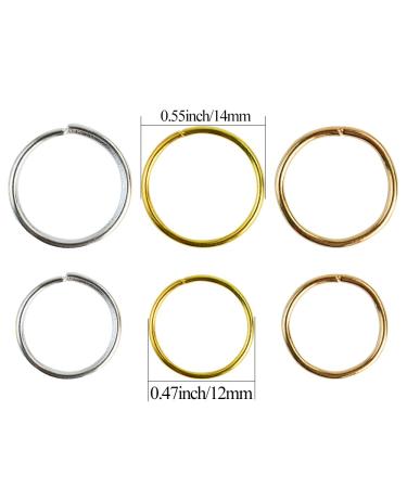 180pc Nydotd Hair Rings Braid Rings Hair Clips Hoops, 3 Colors, 2 Sizes - Fashion Hair Accessories for Women, DIY Braids, Dreadlocks in Silver, Gold, KC Gold - Buy Online on GoSupps.com