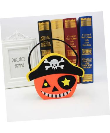 CAXUSD 4pcs Halloween Candy Bag Halloween Treat Buckets Halloween Treats Bags Cartoon Pirate Bag Felt Cloth - Buy Online on GoSupps.com